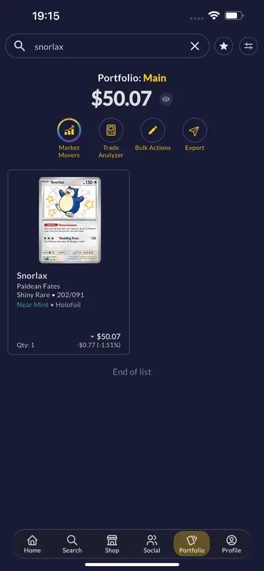 Snorlax - paldean fates - Pokémon card