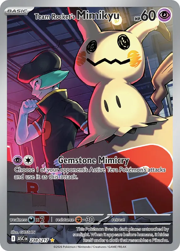 Team Rocket’s Mimikyu - Pokémon card