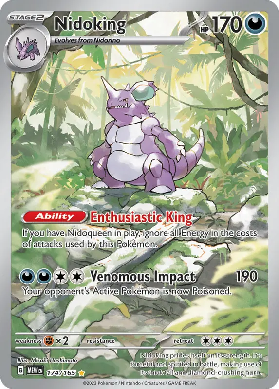 Nidoking - Pokémon card