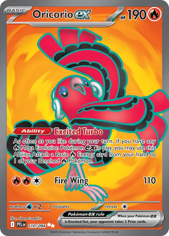 Oricorio ex - Pokémon card