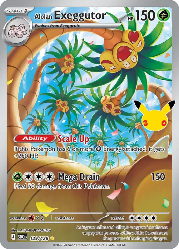 Alolan Exeggutor - Pokémon card