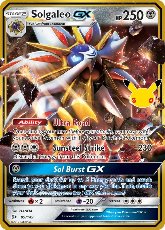 Solgaleo GX - Pokémon card